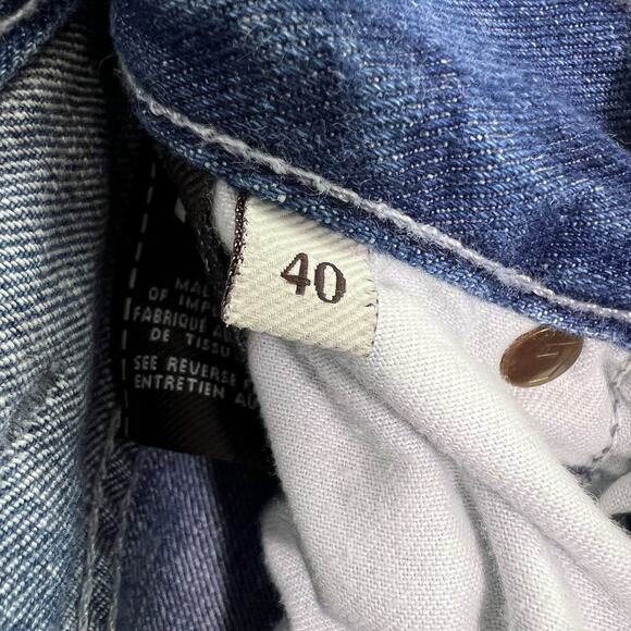 7 For All Mankind Men's Austyn Jeans Sz 40x34 Faded Denim Straight Leg Blue - Picture 8 of 16